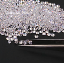 Pedra Zircônia Cúbica Branca Redonda Alta qualidade Cor branca 2 mm 30 Pedras