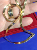 Colar Gargantilha Corretinha  laminada 45 Cm Ouro 18 Kilates 9.10 Gramas 4 mm