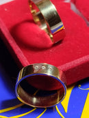 Alianças de Ouro 18 kilates 9 gramas 7 mm Maciça Par