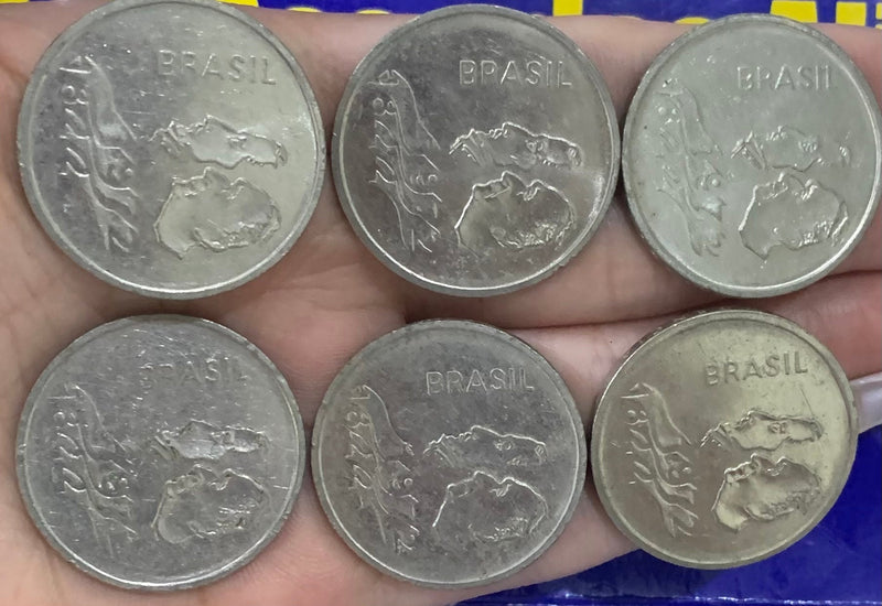 6 Moedas 1 Cruzeiros Repulblica do Brasil