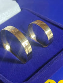 Aliança Par Casal Ouro 18kilates Casamento 6 Gramas 5 mm