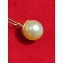 Pingente ouro 18 kilates pérola original 7 mm peso 0,90 gramas