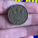 Moeda Three Pence 1948 Muito Antiga e Rara Coleção
