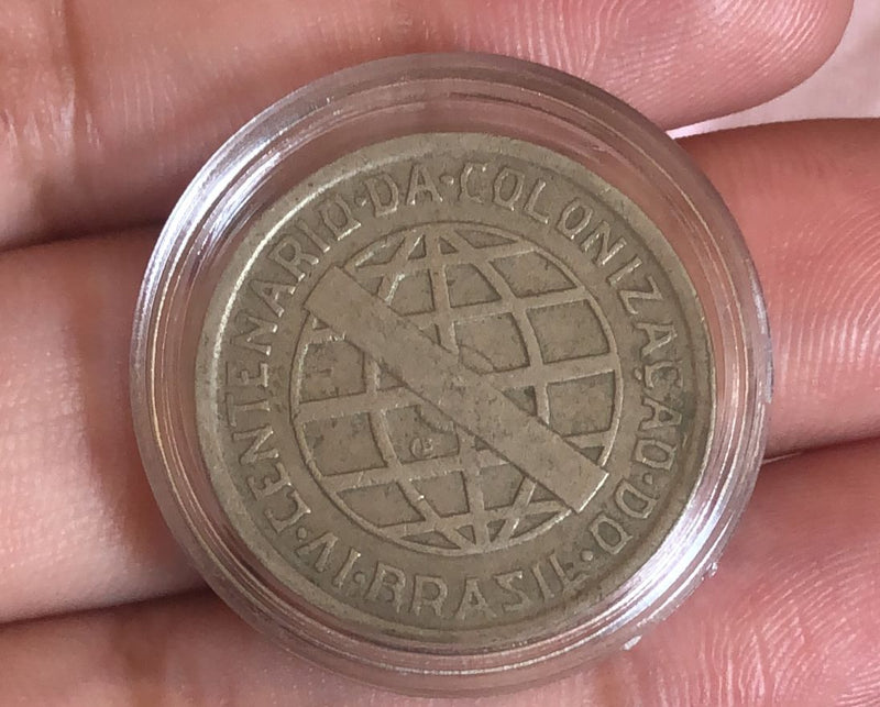 Moeda Da Colonização 200 Reis 1932 Na Cápsula