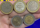 5 Moedas 100 Pesos Estrangeiras