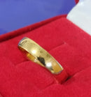 Aliança 4 mm Resistente Ouro 18 Kilates Maciça 3.50 Gamas Unidade