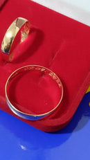 Alianças Boleadas Namoro Casamento Ouro 18 kilates Noivado 4 mm 5.10 Gramas