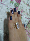 Anel Ouro 18 Kilates 12 Gramas Pedra zircônia 20 mm x 15 mm Temos todos cores de Pedras