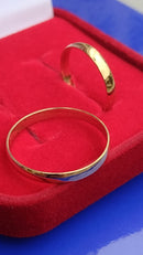 Ouro 18 Kilates Par Noivado Casamento Ouro 18 Kilates 3.00 Gramas 3.10 mm Maciça Alianças