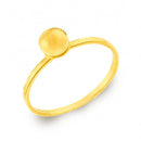 Anel Bola Ouro 18 Kilates Maciço Peso 1.00 Grama 4  mm
