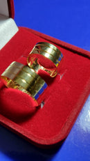 Alianças Noivado Casamento Ouro 18 kilates Par Tradicional Ouro Amarelo 14 Gramas Com Risco ou sem Risco 8 mm