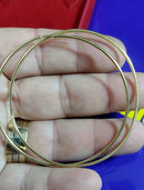 Brincos Ouro 18 Kilates 4.60 Gramas 62 mm Oco