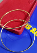 Brincos Ouro 18 Kilates 4.60 Gramas 62 mm Oco