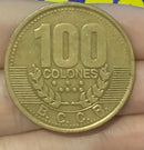 Moeda 100 Colones 1995 Rara