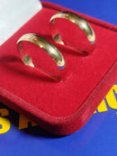 Alianças Boleadas Noivado Casamento Ouro 18 Kilates 7.10 Gramas Maciça