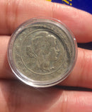 Moeda Prata 2.000 Reis Ano 1924 República dos Estados Unidos Com Cápsulas