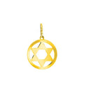 Pingente Estrela de Davi Ouro 18 Kilates Peso 1.00 Grama 10 mm
