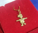 Pingente Menina Ouro 18 Kilates Peso 0.50 Grama 16 mm