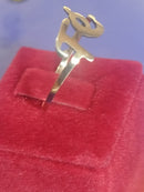 Anel Ouro 18 Kilates Fé peso 0.60 Gramas 8 mm