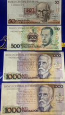 11 Cruzeiros e Cruzados  Cédulas Antigas Coleção