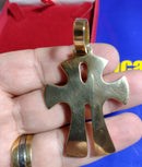 Pingente Cruz Ouro 18 Kilates 45 mm Peso 8.20 Gramas Maciça