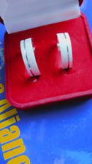 Casal Par de Alianças Namoro Prata 950  Namoro e Cmpromisso 6 mm