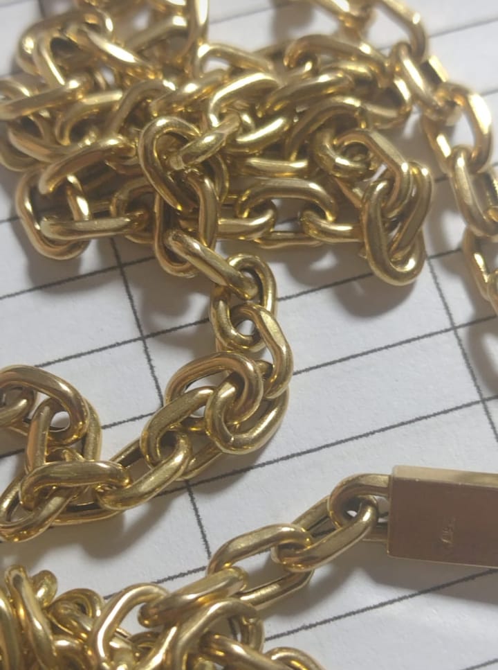 Cordão  Ouro 18 kilates 18 Gramas 4 mm 60 cm Oco