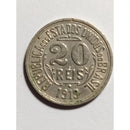 Moeda de 20 Reis 1919 soberba cubro níquel República do Brasil