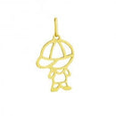 Pingente Menino Ouro 18 kilates 0.30 Gramas 18 mm