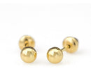 Brinco Ouro 18k Bola 9mm Lindos brincos