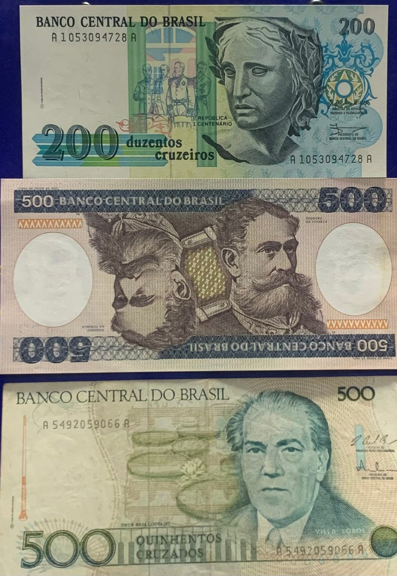 9 Cédulas Antigas Coleção  Nova, Raras e Colecionáveis