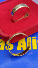 Par Alianças 18 Kilates Com Kina Casal Noivado Casamento Ouro 18 Kilates 5.00 Gramas 5 mm