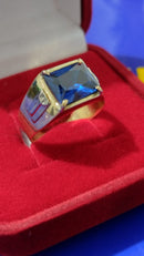 Anel Ouro 18 Kilates Maciço 10 Gramas Pedra Zircônia