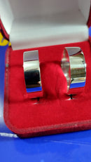 Par Alianças Prata 950 Namoro ,Compromisso Noivado, Casamento 7 mm