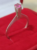 Anel Solitário Prata 950 Pedra Zircônia 4 mm