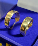 Alianças Ouro 18 kilates Peso 9 .10  Gramas 7 mm Lisa Blilhosa