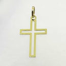 Pingente Cruz Ouro 18 Kilates 1.90 Gramas  35 mm