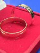 Alianças  Lisa Ouro 18 kilates Reta Risco 7,5 Gramas 5,50 mm