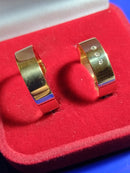 Alianças de Ouro 18 kilates 9 gramas 7 mm Maciça Par