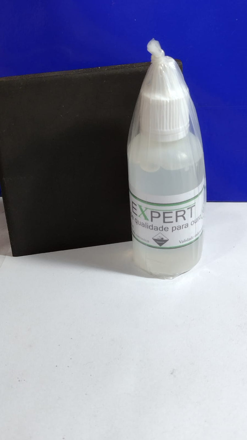 Teste Ouro 10 Kilates testa Joias prata em com Qualidade e perfeição 2 Vidros Teste 30 Ml + 2 Pedras 7.50  Cm x 7.50 Cm