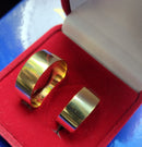 Par De Alianças Ouro 18k 8 mm / 8 Gramas