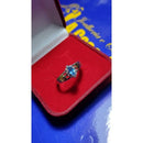 Anel de Formatura Prata 950 Símbolos Ouro 18 Kilates Pedras Zircônia