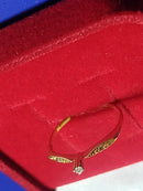 Anel Solitário Ouro 18 Kilates Peso 0.90 Gramas Zircônias 1 mm