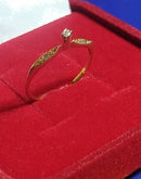 Anel Solitário Ouro 18 Kilates Peso 0.90 Gramas Zircônias 1 mm