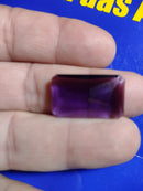 2 Pedras Zircônia Ametista Retangular 20 mm x 15  mm Peso 3.60 Gramas Cada