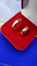 Alianças de Casamento par Ouro 18 Kilates 7 Gramas 6 mm Maciça com Kina