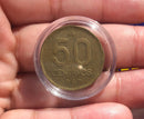 Moeda República Argentina 50 Centavos 1987 E Cápula Rara