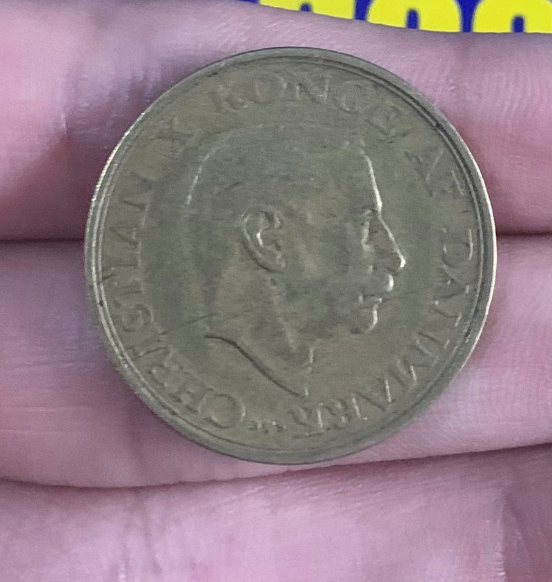 Moeda 1 Krone 1949 Muito Antiga e Rara Coleção