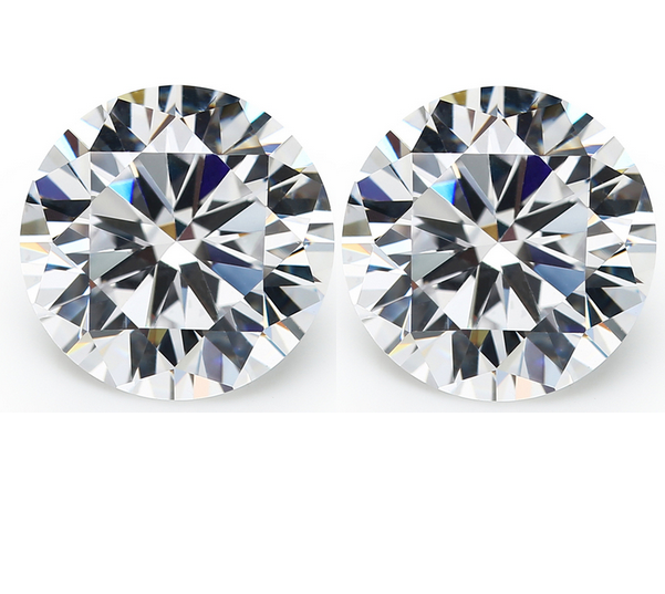 Zircônia 1.5 mm Gemstone Sintética, Corte Redondo, Branco 50 Pedras