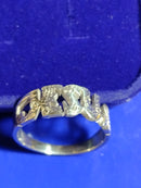 Anel JESUS Prata Jesus 8 mm Fosco Maciço com palavra Jesus